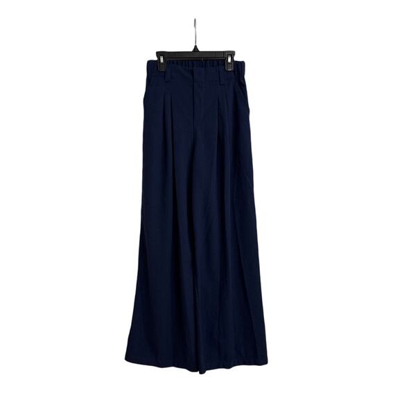 Halara Flex Navy Blue High Waist Pocket Wide Leg Casual Pants Size Womens XS NWT - Picture 3 of 5